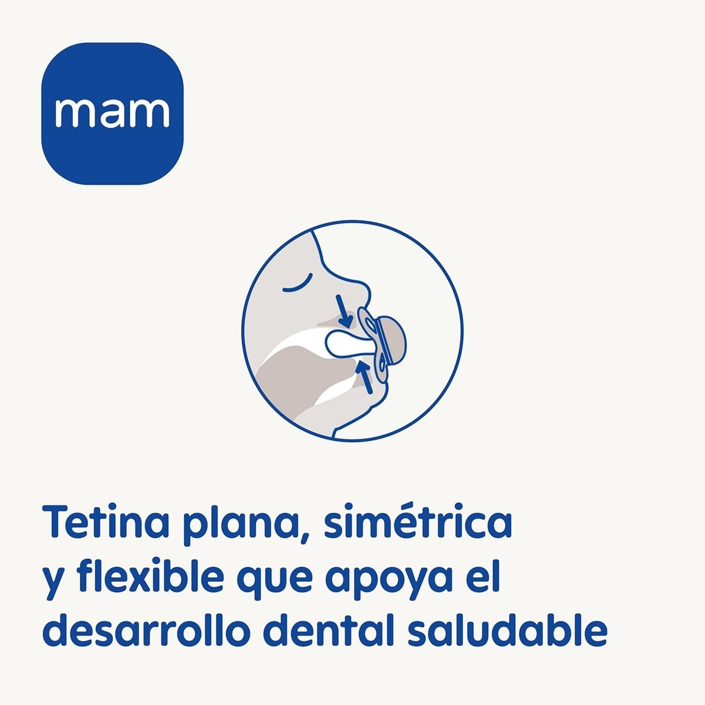 MAM Naturkautschuk-Schnuller, 2-6 Monate, mit symmetrischem Sauger, flach und flexibel, mit selbststerilisierender Box, neutral matt, 2 Stück