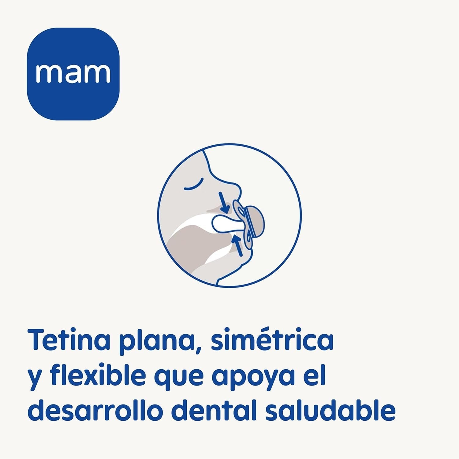 MAM Naturkautschuk-Schnuller, 2-6 Monate, mit symmetrischem Sauger, flach und flexibel, mit selbststerilisierender Box, neutral matt, 2 Stück