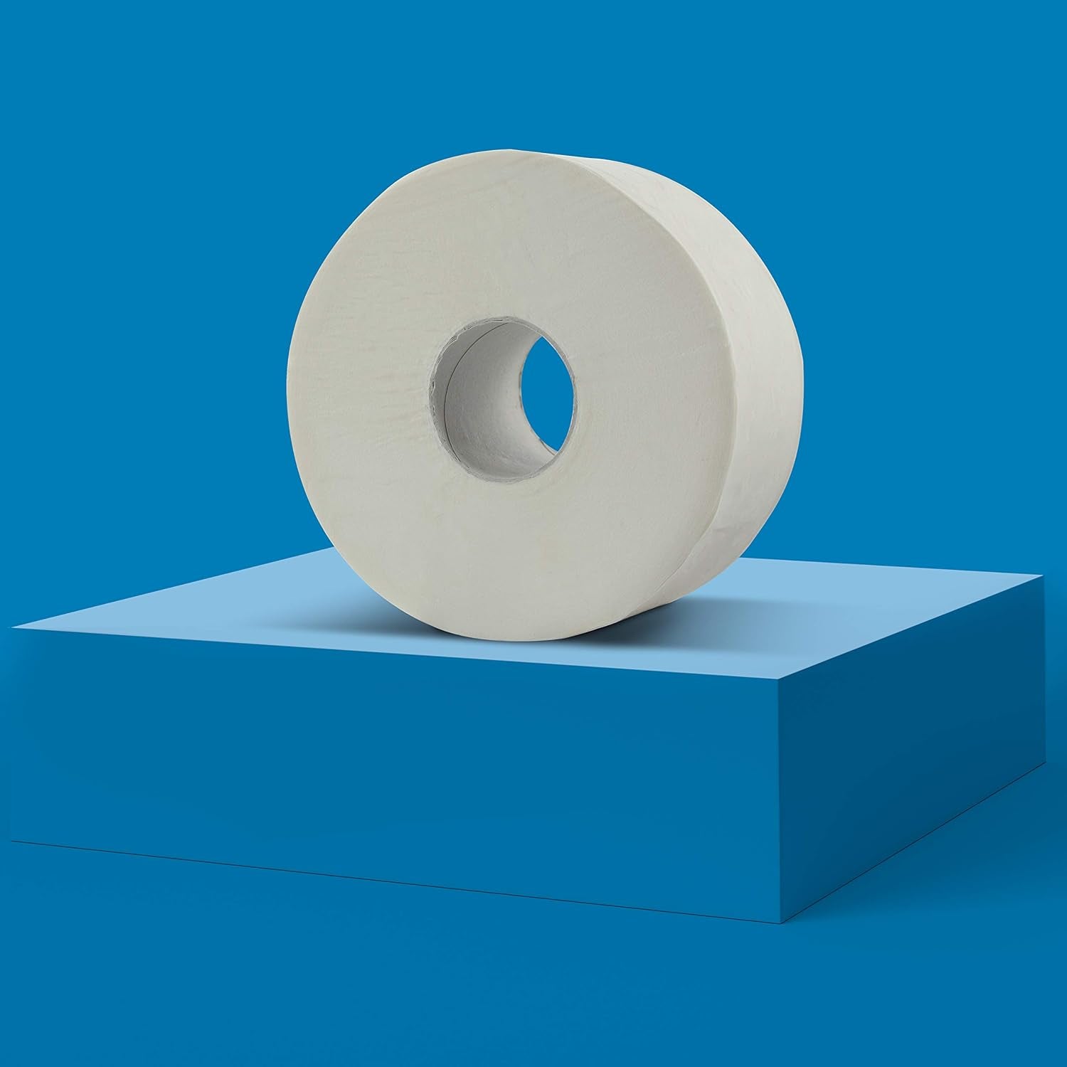 Amazoncommercial Mini-Jumbo-Toilettenpapier, parfümfrei, 2-lagig, 6684 Stück, 1 Packung mit 12 Rollen, 557 Blatt pro Rolle, Blattgröße: 30,5 x 9 cm, weiß, kompatibel mit T2-Spendern