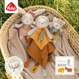 Fehn Greifstabspielzeug für Kinder fehnNatur Hasenspielzeug – Motorikspielzeug mit Rassel zum Greifen, Knuddeln – Greifling mit Bio-Baumwolle – Spielzeug für Babys und Kleinkinder ab 0+ Monaten Babyspielzeug Naty Shop
