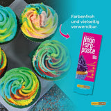 Decocino Neon-Lebensmittelfarben-Set – 3-teilig – Rot, Rosa, Lila – hochdosierte Lebensmittelfarbe – zum Einfärben von Kuchen, Muffins, Cupcakes – geschmacksneutral