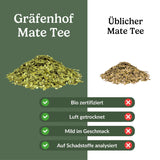 Bio-Yerba-Mate-Tee, das Original, 1 kg loser Mate-Tee, hoher Koffeingehalt, ungeröstet, luftgetrocknet, im Labor getestete Mate-Blätter, verpackt in Deutschland, Premium-Qualität von Gräfenhof