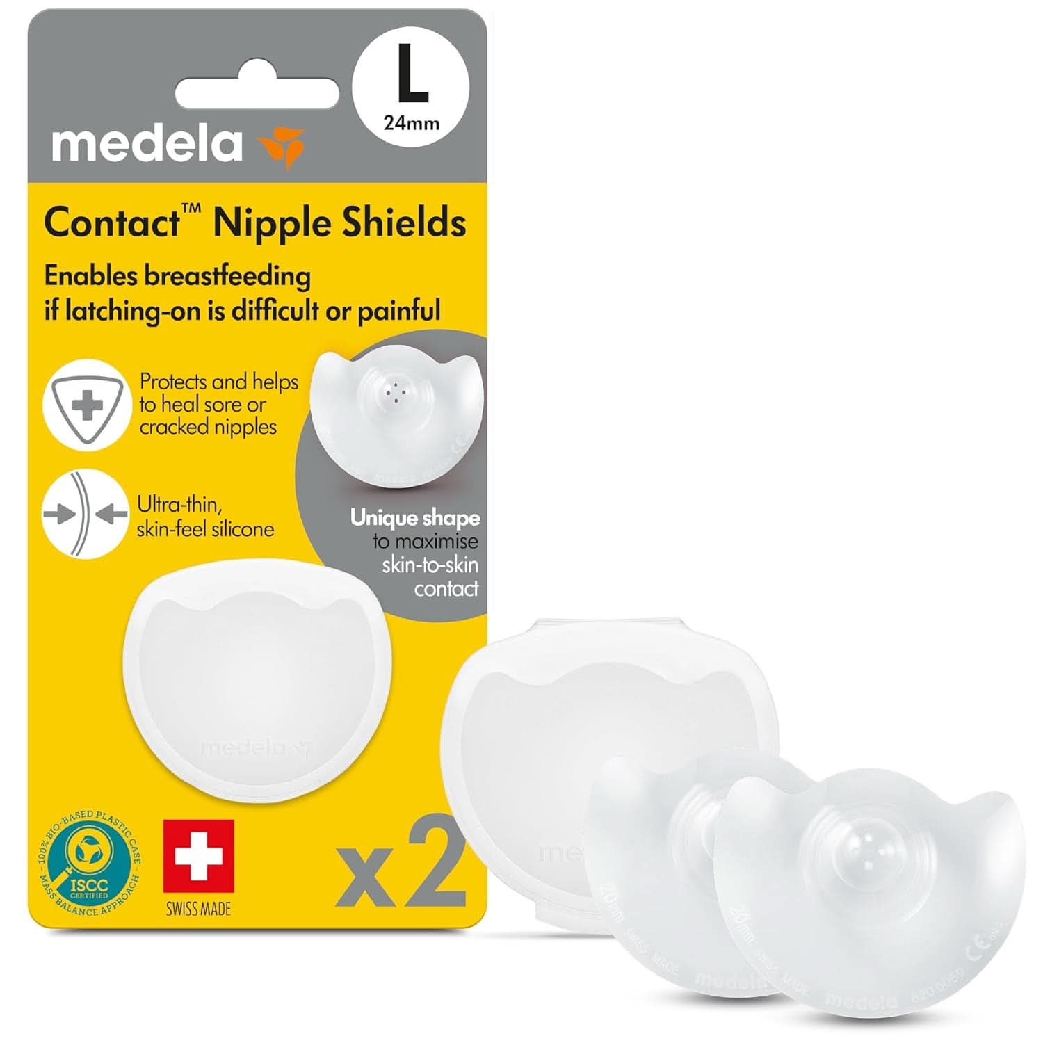 Medela 200.1631 Brusthütchen, mehrfarbig Zubehör Essen und Stillen Bebe Naty Shop