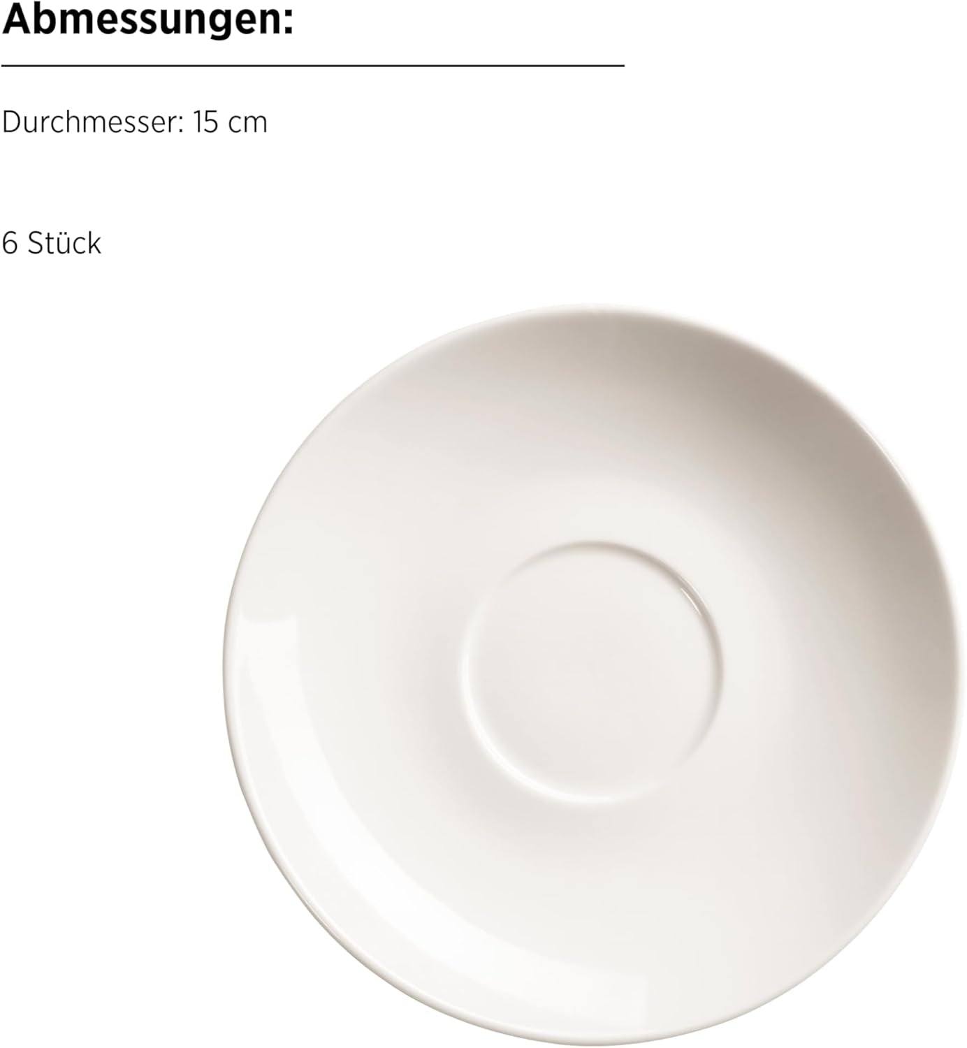 MÄSER 934105 Serie Belmira, klassisches Kaffeeservice für 6, 18-teiliges Kaffeeset, zeitlos, elegant, zart, Porzellan, weiß