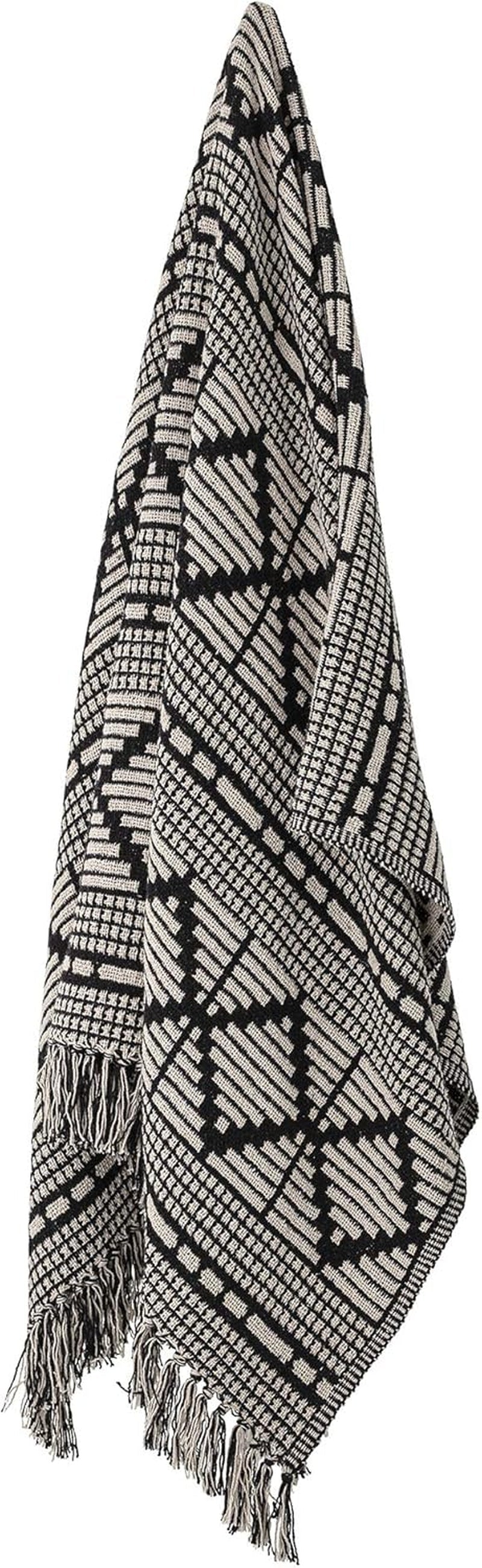 Bloomingville Tagesdecke, schwarz, Baumwolle, 160 cm Bloomingville Betten und Decken