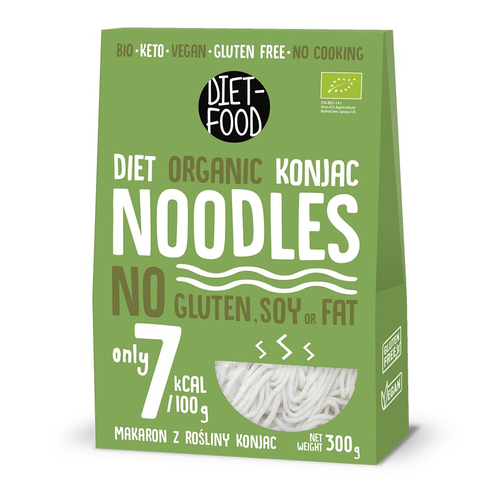 DIET-FOOD Bio-Shirataki-Konjac-Instantreis, kohlenhydratarm, kalorienarm, vegan, fettfrei, sojafrei, glutenfrei, Keto-freundlich, schlankmachend, 300 Gramm
