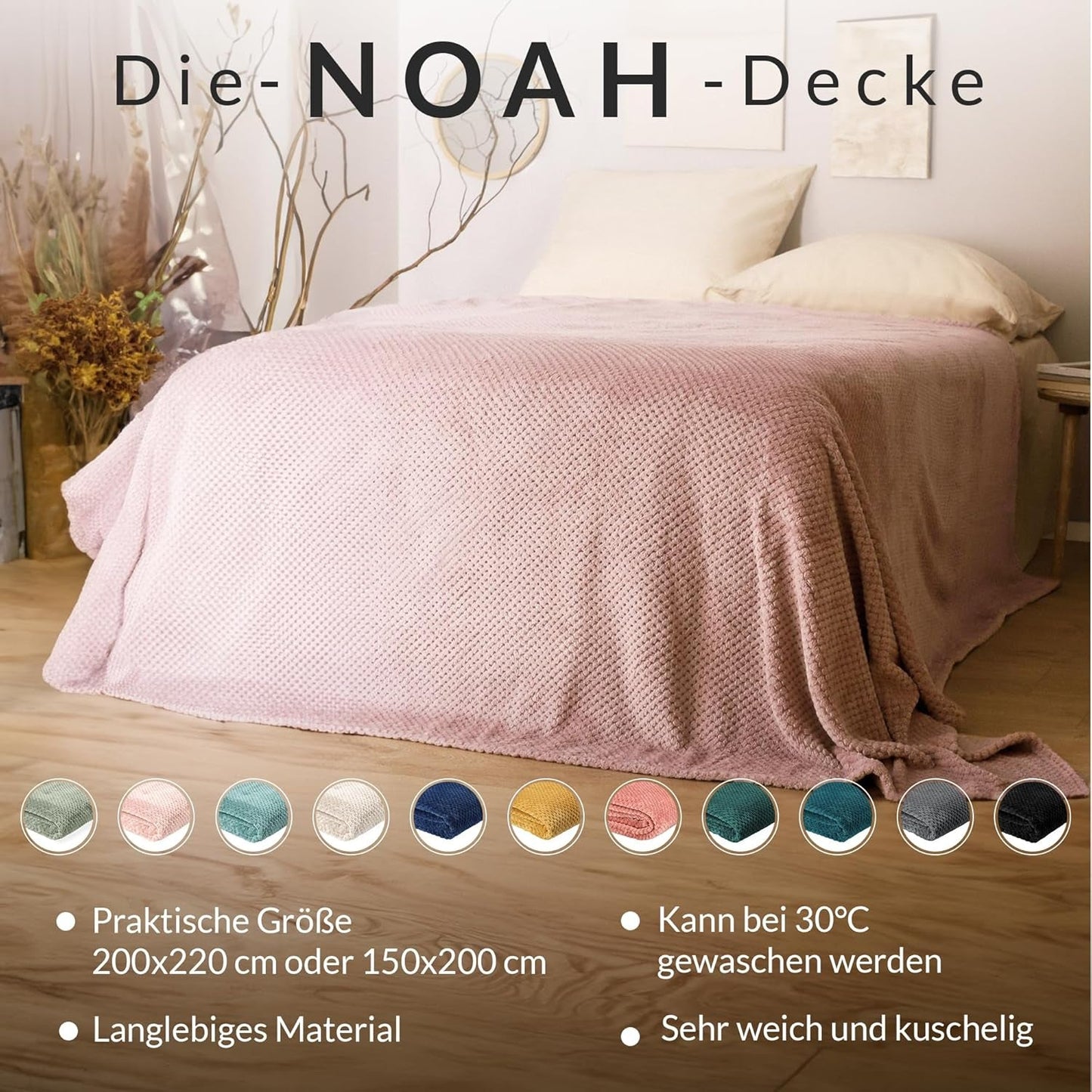 HOMLA Noah Weiche dekorative Decke – kuschelige Decke aus Polyesterfaser für Zuhause, flauschige Decke für Schlafsofa – 150 x 200 cm, Reiskornmuster, Senffarbe. Betten und Decken. Besuchen Sie den HOMLA-Store