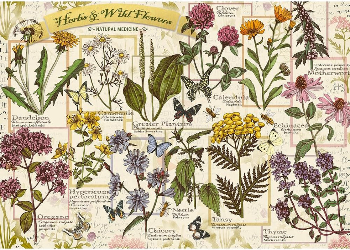 Puzzle 500 Heilkräuter Puzzle Naty Shop
