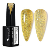 VENALISA Korallenorange UV-Nagellack, 15 ml, Gel-Nagellack für UV-Nagellampe, transparente Korallenorange-Gel-Nagellackmodelle für DIY-Nageldesign