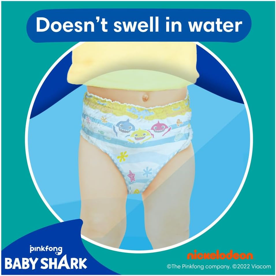 Pampers (alte Version), Splashers Einweg-Badeshorts – Größe 5/6 (14 kg+) – Box mit 8 Packungen mit 10 Stück