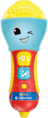 Clementoni – Baby-Mikrofon, elektronisches Musikspiel für die frühe Kindheit, Spielzeug 10–36 Monate, Aktivitätscenter mit Licht und Geräuschen, 17931 Bebe Naty Shop Toys Standardtitel