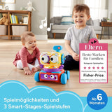 Fisher-Price 4-in-1 Lernroboter Linus für Babys und Kleinkinder, Spielzeug ab 6 Monaten – Deutschsprachig, HCK39 Babyspielzeug Naty Shop