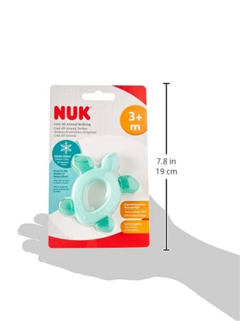 NUK Cool All-Around Beißring mit Kühlelementen, ab 3 Monaten, 1 Stück, mehrfarbig