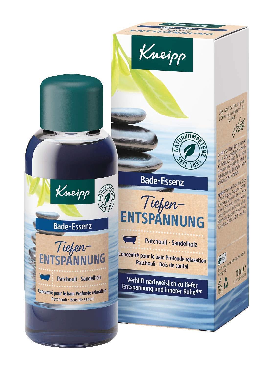 Kneipp, Badeöl mit natürlichem ätherischem Patschuliöl und Sandelholzextrakt für tiefe Entspannung und Beruhigung, 100 ml Naty Shop 100 ml