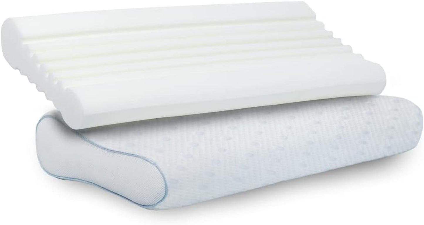 PARADIES Nackenkissen 40 x 80 cm – Revita ergonomisch – IGR-zertifiziert, ergonomisches Nackenstützkissen, Höhe: 10 cm, orthopädische Halskissen, Naty Shop Paratex ergonomisch