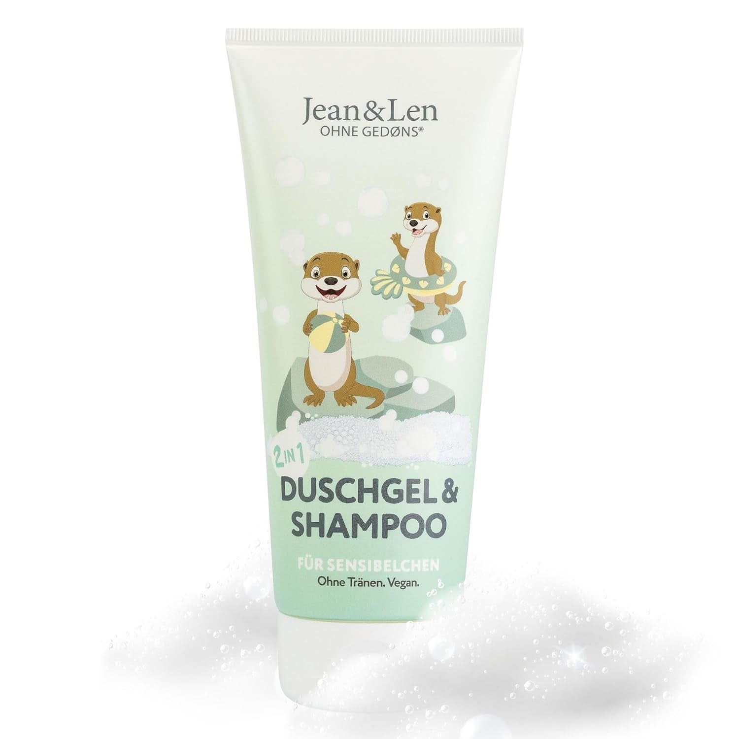 Jean & Len 2 in1, Duschgel und Shampoo für empfindliche Kinder, 200 ml Dusche und Bad Naty Shop