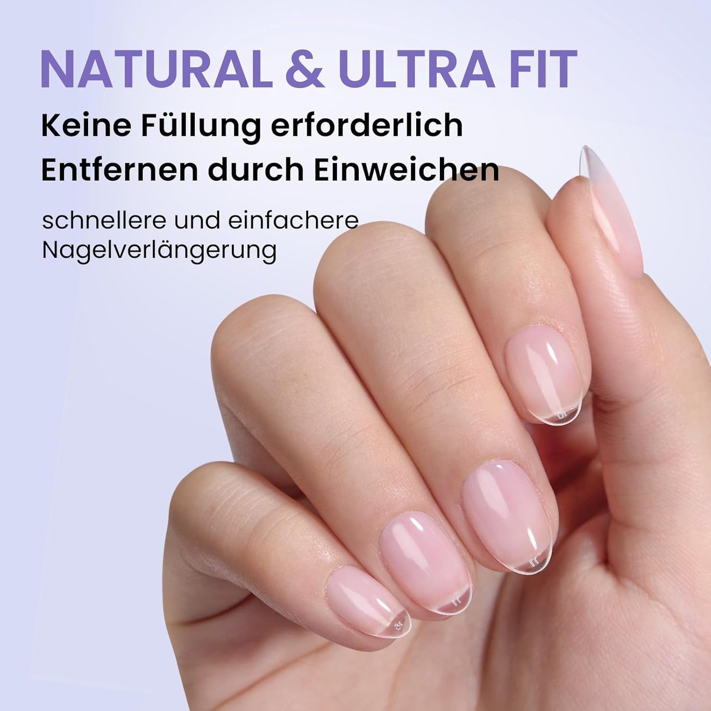 Btartbox Extra kurze Mandel-Nagelspitzen – Volldeckende Gel-X-Soft-XS-Gel-Nagelspitzen – Vorgeformte Halbmatte für breite Nägel Salon 320 Stück