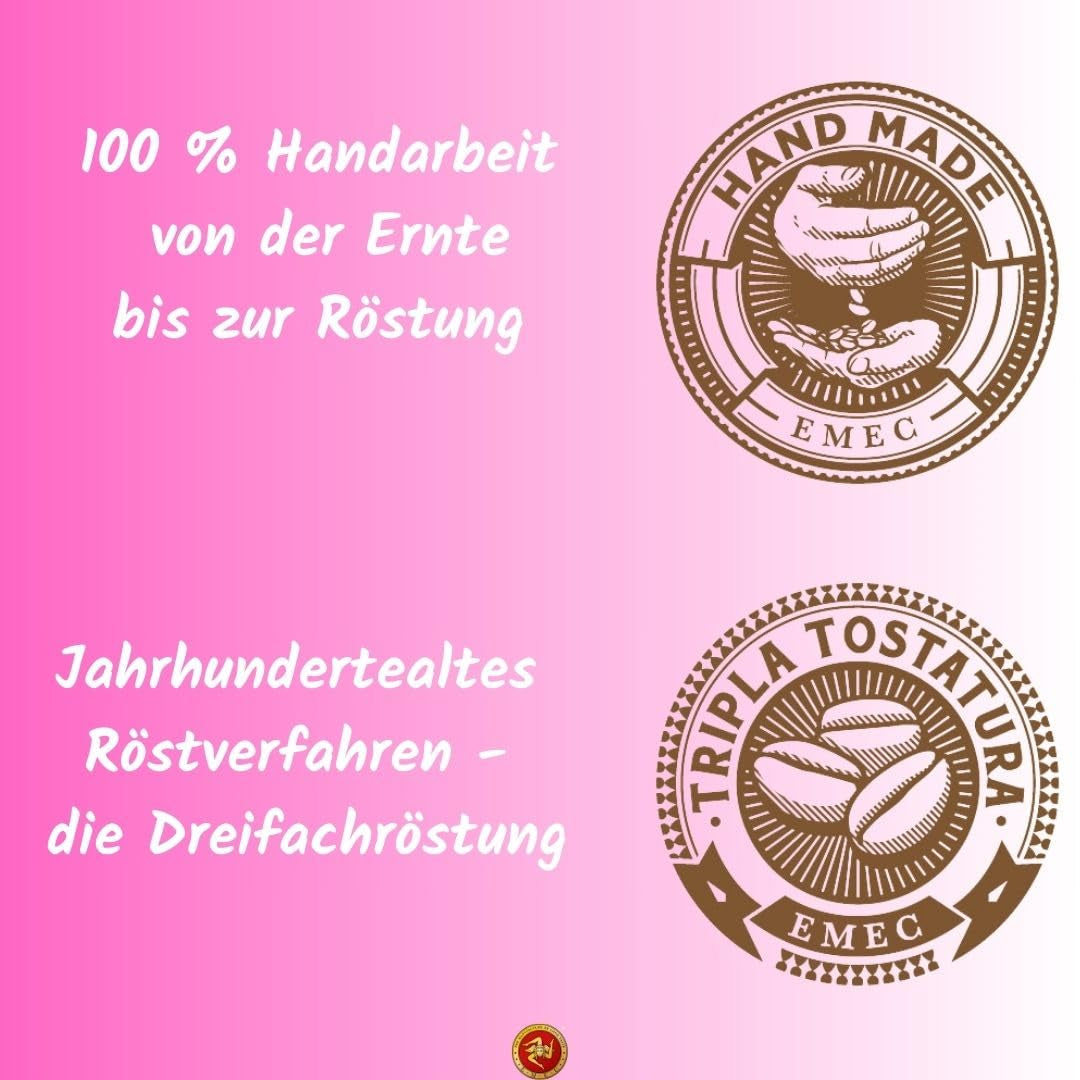 Caffè Bio-Espressobohnen 250 g – 100 % biologisch – geröstet in Sizilien – jahrhundertealte handwerkliche Röstmethode – Premium-Espressobohnen für Vollautomaten und Siebträger