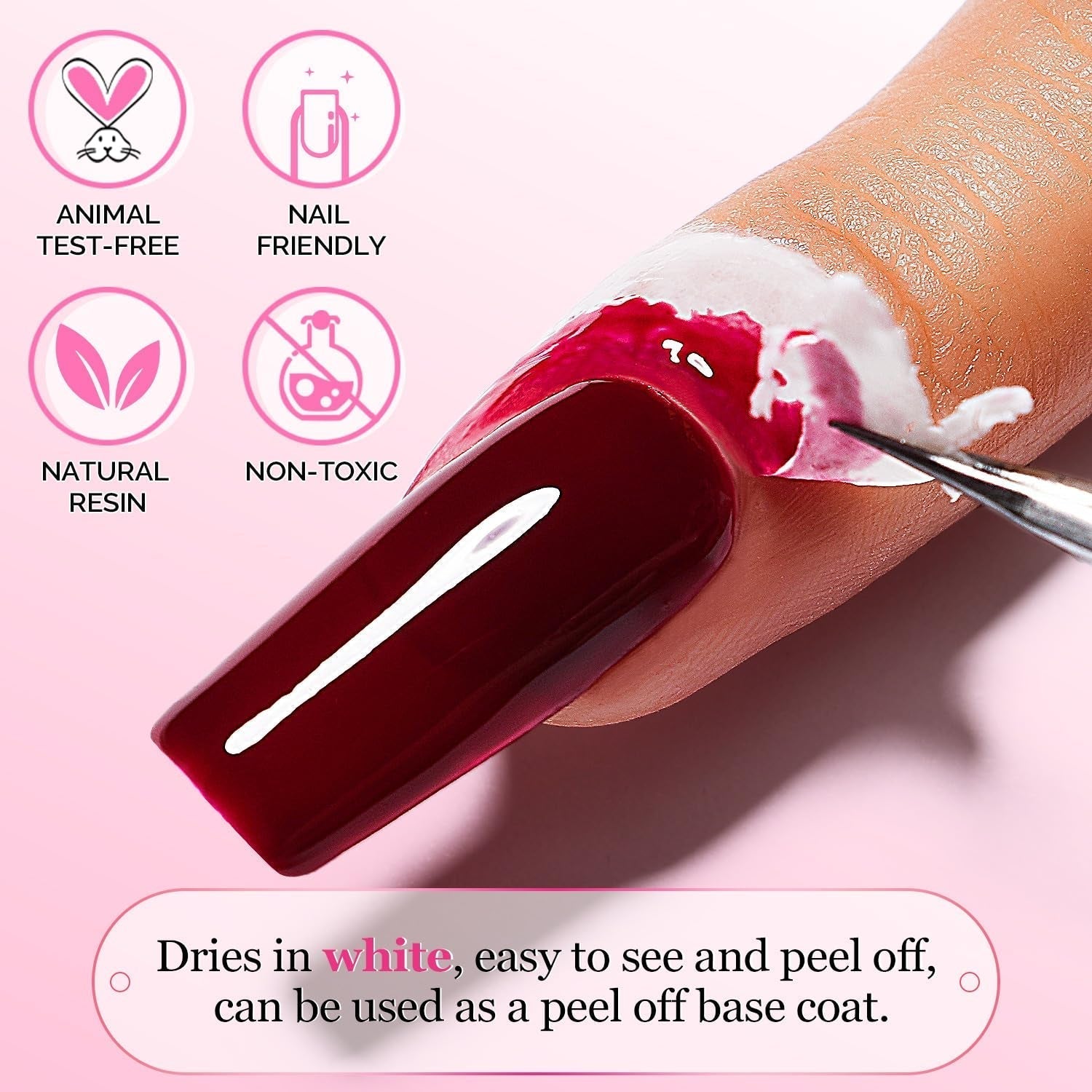 AIMEILI Latex Peel off Tape Nagelleck Korrektor Hautschutz Fingerschutz Für Nail Art Palisade Geruchlos Weiß 15Ml
