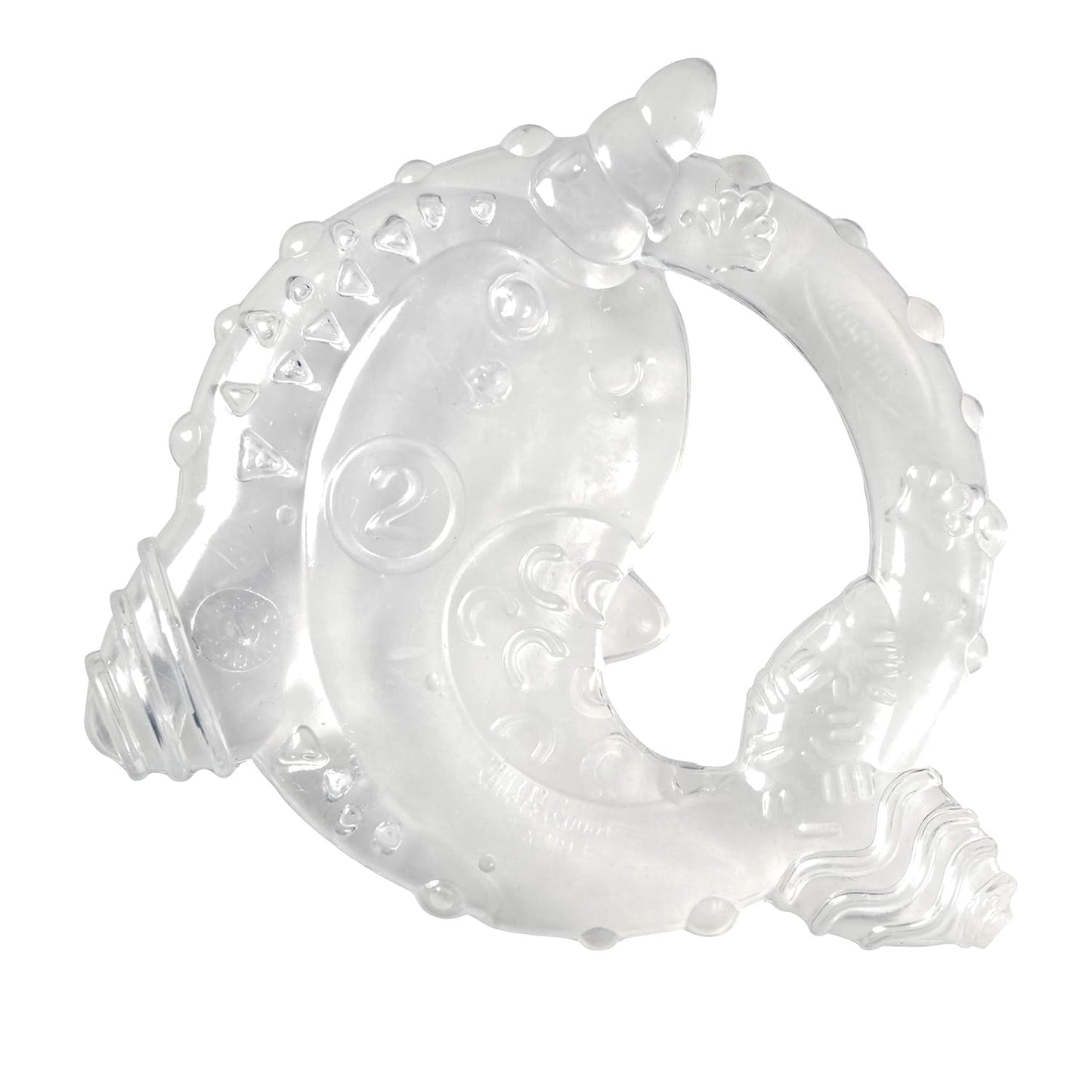 Infantino 316564-01 Infantino Transparente Beißringe – weicher Beißring, aus ungiftigem Material, für sensorische Entwicklung und Unterstützung beim Zahnen, mehrfarbig