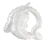 Infantino 316564-01 Infantino Transparente Beißringe – weicher Beißring, aus ungiftigem Material, für sensorische Entwicklung und Unterstützung beim Zahnen, mehrfarbig