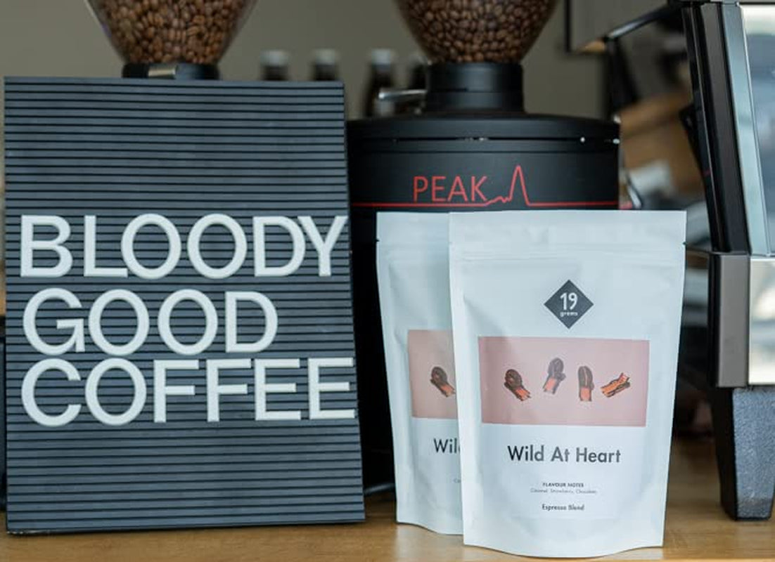 Wild At Heart Espresso | 250g Bohnengans fair & nachhaltig | frisch geröstet | 100 % Arabica-Kaffeebohnen | Spezialitätenkaffee | 19 Gramm Kaffeerösterei