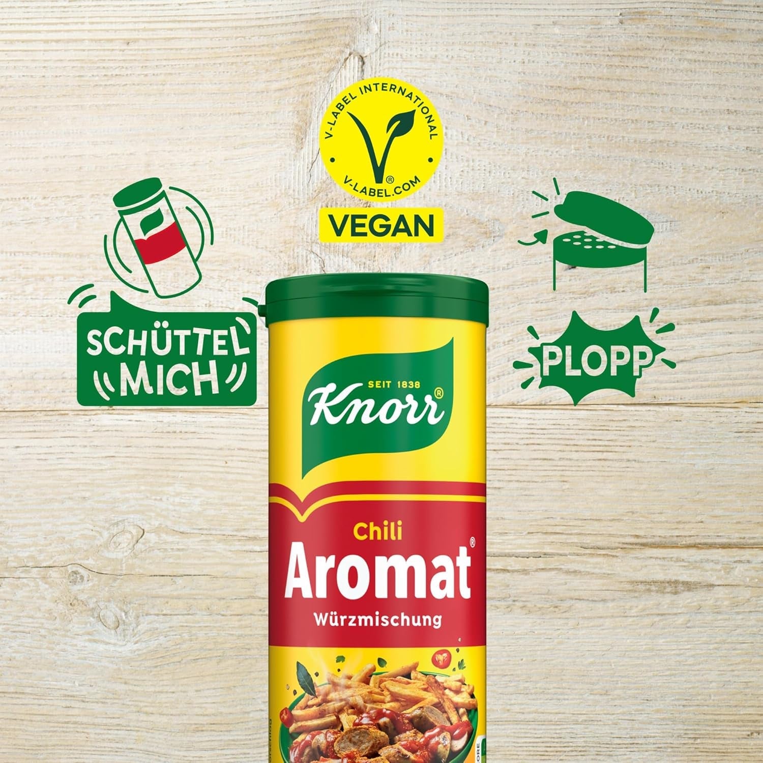 Knorr Würzmischung Chili aromatisiert für schnelle Gerichte zum Würzen und Würzen von Kartoffeln, Nudeln, Gemüse und mehr 90 g