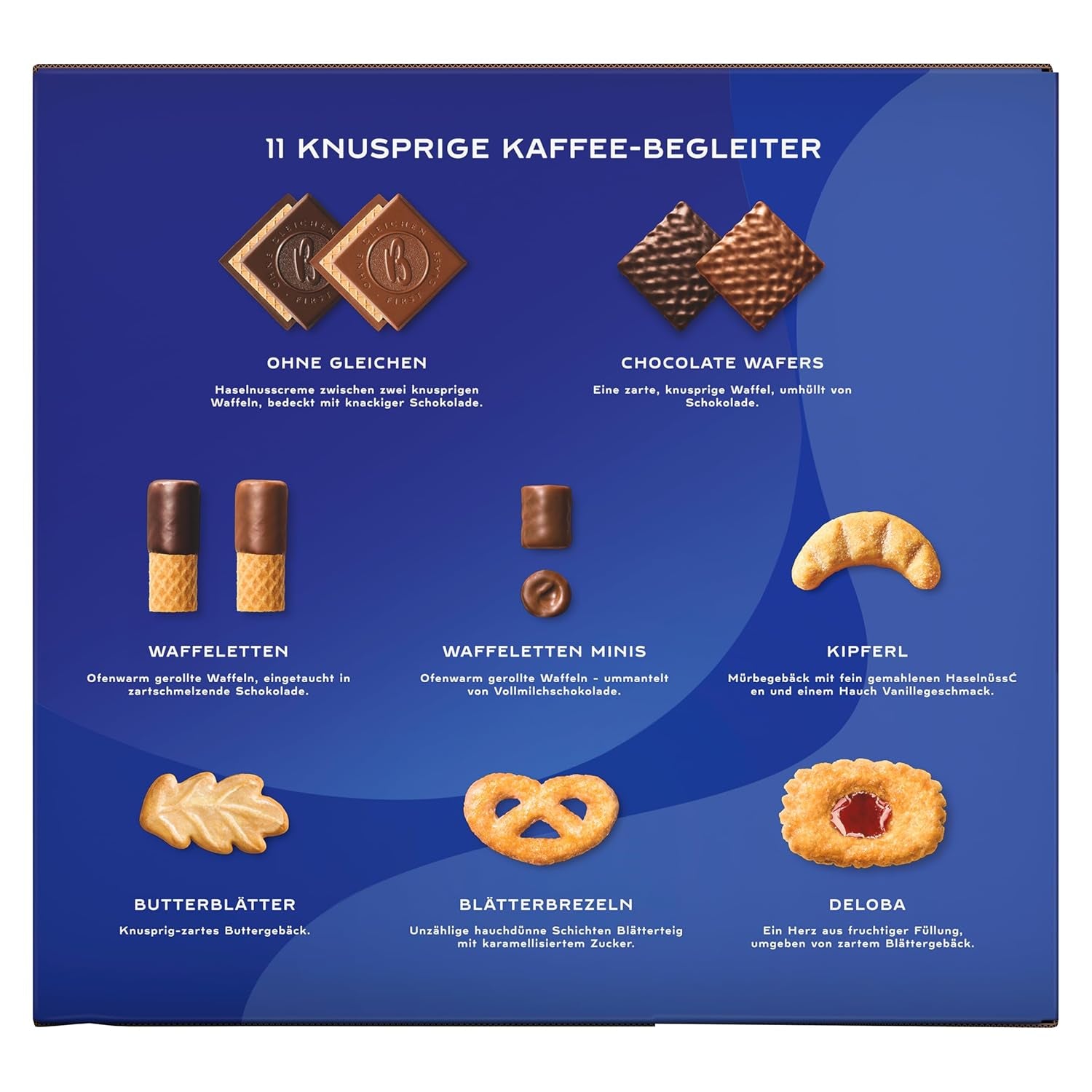 Bahlsen Favorite Collection XL 1 Packung knusprige Teig- und Waffelmischung mit Milch- und dunkler Schokolade (8 x 227 g/ 1816 g)