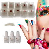 Sun Garden Nails Tipbox 500 Tips inkl. 3 Spitzen Klebespitzen Nagelspitzen Kleber - Modelliernägel