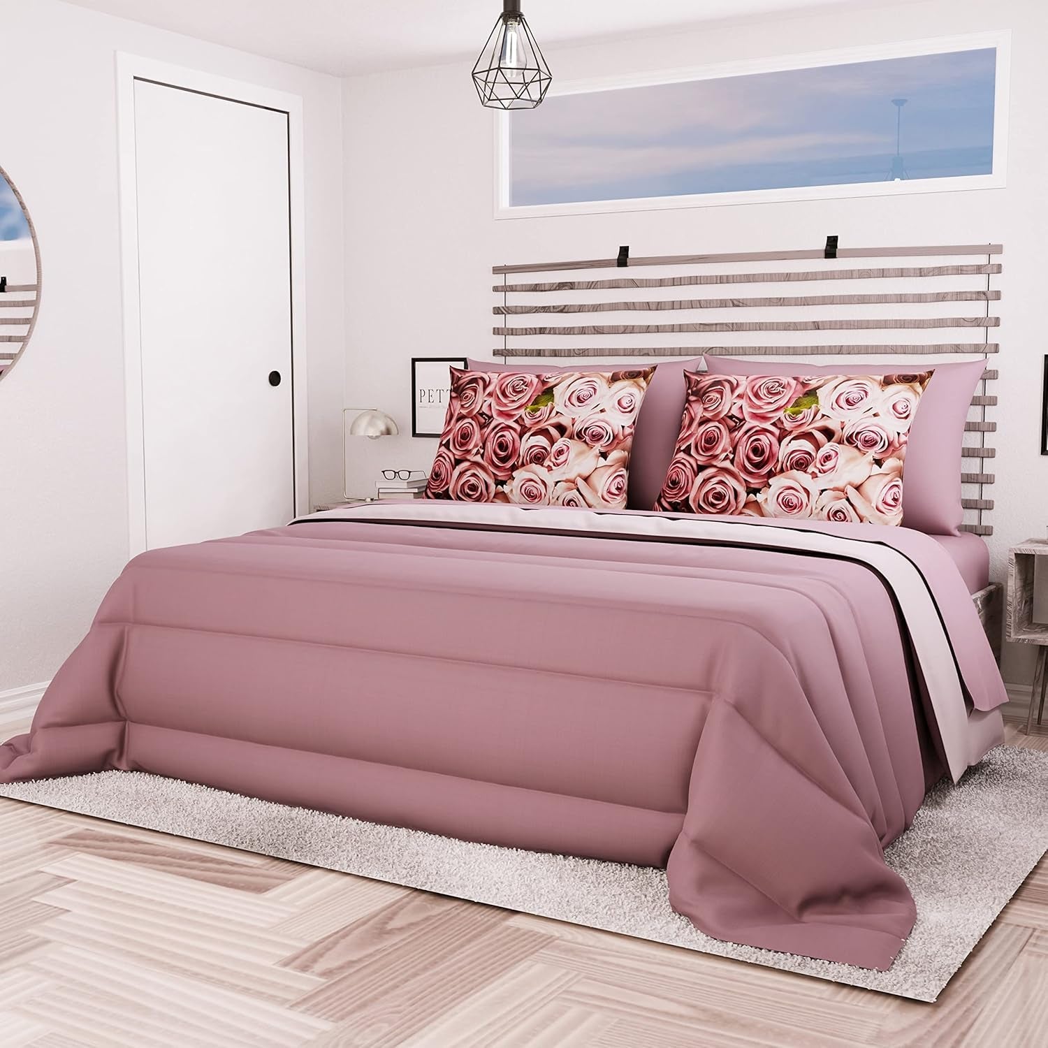 PETTI Artigiani Italiani – Winterdecke für Doppelbett, Maxi, einfarbig, doppelseitig, weiß, grau, 100 % Made in Italy