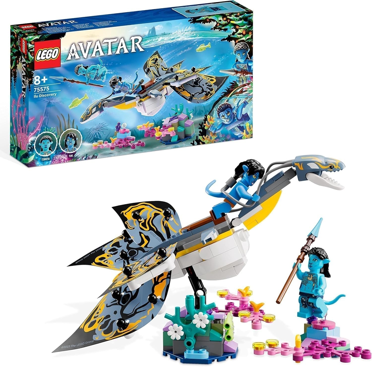 LEGO Avatar Die Entdeckung von Ilu Wasserweg-Bauspielzeug mit Unterwasserfigur Pandora-Sammlungsset für Kinder und Filmfans ab 8 Jahren 75575 Bausets Besuche den LEGO-Store Standardtitel