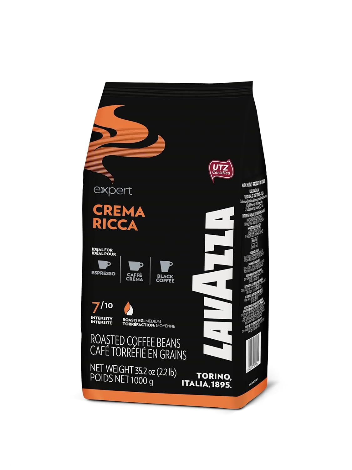 Lavazza Expert Plus Crema Ricca Espresso – 6 ganze Kaffeebohnen x 1 kg