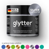 Glitzerpulver für Getränke (Silber) – Essbarer Glitzer für Getränke, 10 Gramm Glitter Naty Shop