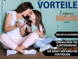 VITSTORM® BIO TEE Mom & Kids – Tee für Frauen und Stillende – Rooibos, Apfel, Fenchel, Zitronenmelisse, Alchemilla, Erdbeere – Entspannender Tee – Fruchtig und lecker – Koffeinfrei – Kräutertee 100 g