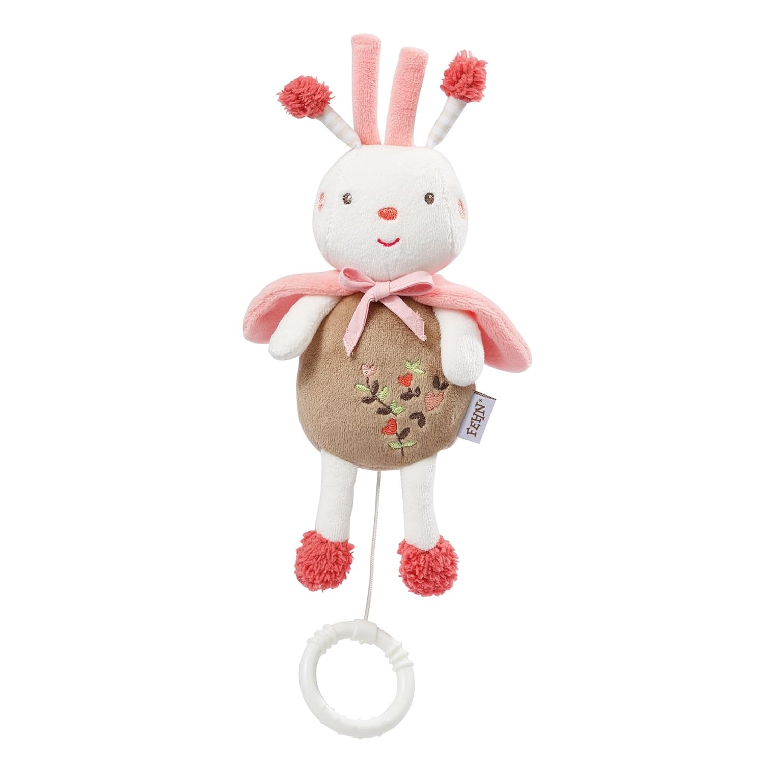 Fehn Spieluhr Baby Einschlafhilfe Schaf – Plüschtier mit Aufsatz – Einschlafhilfe Lied „Brahms Wiegenlied“ – Kinderspielzeug für Reisen und Zuhause – Musikspielzeug für Babys und Kinder Toys Bebe Naty Shop Bee