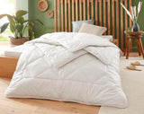 Badenia Trendline Eco Quilt Camel Lightweight 155 x 220 cm, weiß, Öko-Tex zertifiziert, hergestellt nach dem deutschen Qualitätsstandard Bettdecken und Steppdecken Naty Shop 155 x 220 leichte Sommerdecke