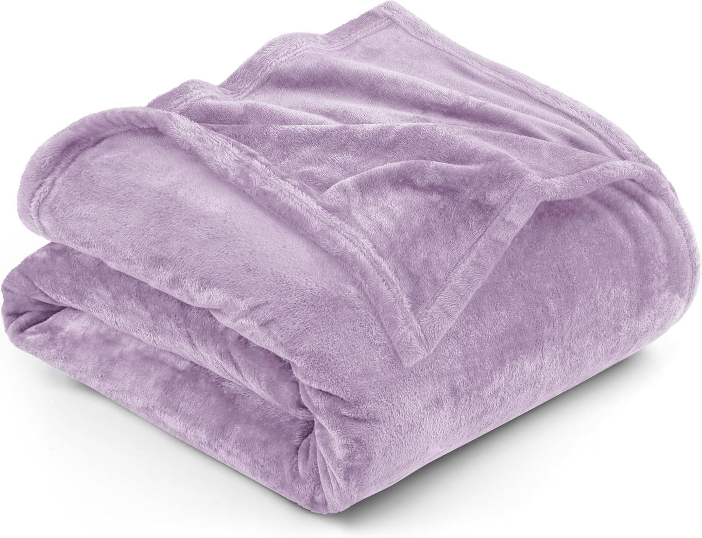 Utopia Bedding Kuschelige Fleecedecke [228 x 228 cm, Grau] Weiche, leichte, warme und flauschige Decke, bequeme und atmungsaktive Decke für Bett, Sofa, Couch, Betten und Decken. Besuchen Sie den Utopia Bedding-Store Lila 228 x 167 cm