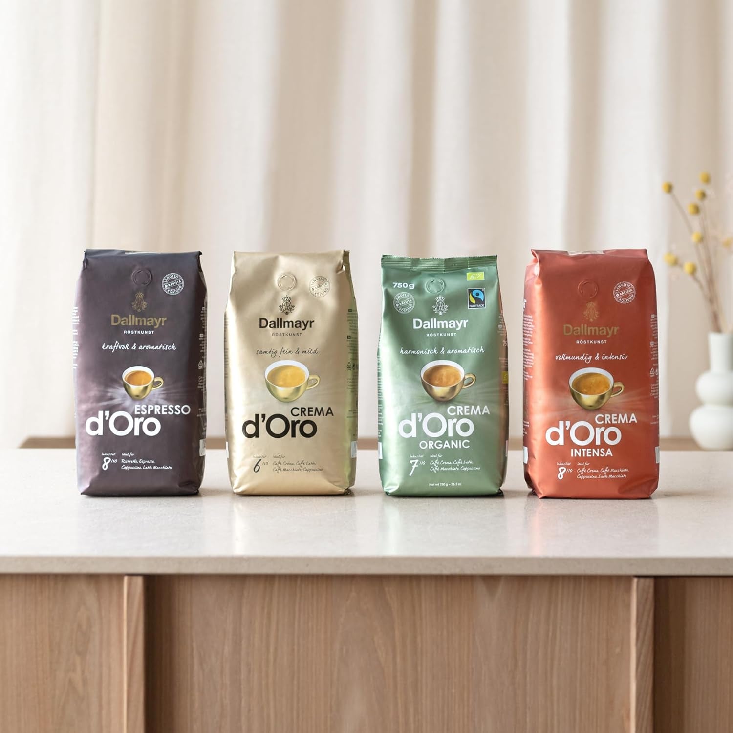 Espresso d'Oro 1.000g ganze Bohne