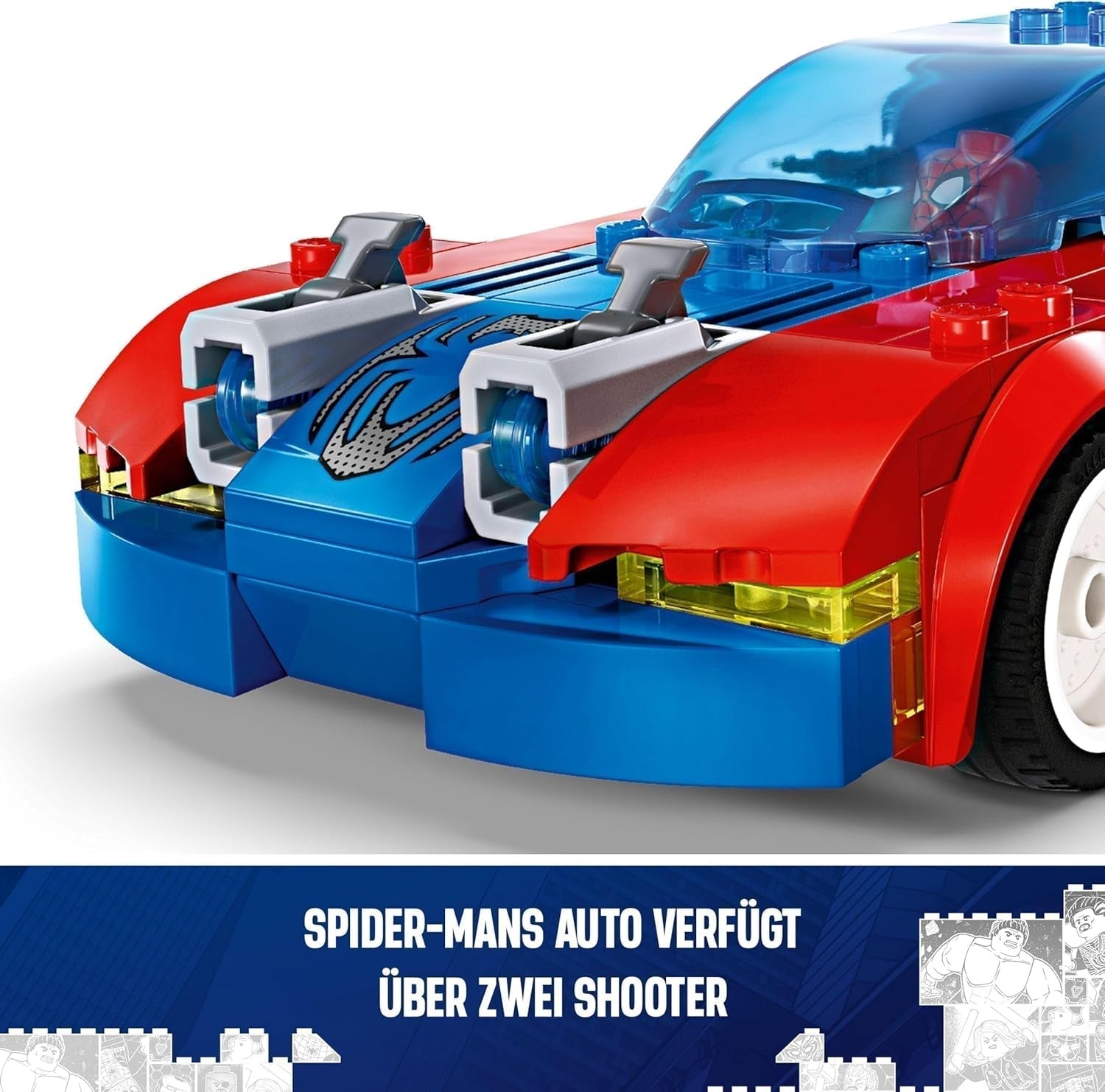 LEGO Marvel Spider-Man-Rennwagen und Venom Green Goblin, Spinnen-Rollenspielspielzeug mit Superheldenfiguren und baubarem Auto, Geschenk für Kinder, Jungen und Mädchen ab 7 Jahren. 76279 Bausets. Beuche den LEGO-Store