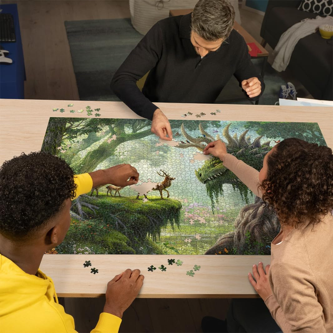 Ravensburger Puzzle 12000808 – Der Walddrache erwacht – 3000-teiliges Puzzle für Erwachsene ab 14 Jahren. Puzzle Naty Shop