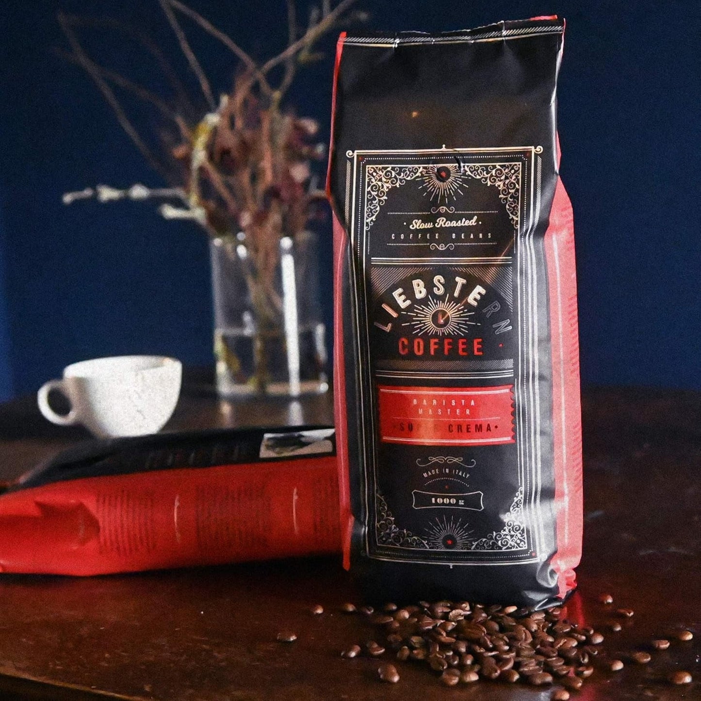 NEU | LIEBSTERN KAFFEE | Kaffeebohnen 1kg | SUPERCREME | Kaffee mit besonders niedrigem Säuregehalt | Die besten Espressobohnen für Vollautomaten | Mittlere Röstung mit viel Geschmack