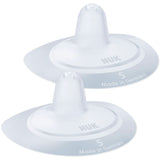 NUK Stillhütchen | Stillhütchen | Schützt vor wunden Brustwarzen | Dünnes Silikon | Größe S (16 mm) | 2 Stück Babynahrung und Stillzubehör Naty Shop