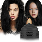 COLAYERIST Waschbare temporäre schwarze Haarfarbe, Haarfärbewachs für Männer und Frauen, Haarwimperntusche für Party oder Cosplay, schmutzfreie Haarfärbeprodukte, Haarfärbemittel, Naty Shop Schwarz
