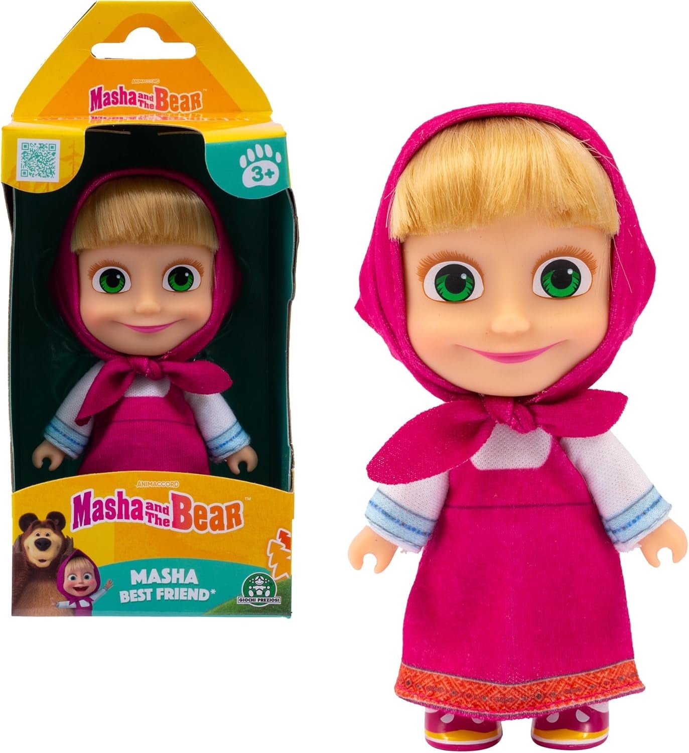 Mascha und Michka-Puppe, 12 cm, zum Sammeln, Sommer-Outfit, Modell, Spielzeug für Kinder ab 3 Jahren, MHA001