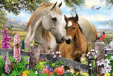 Schmidt Spiele Stute und Fohlen, Puzzle für Kinder 150 Teile Puzzle Naty Shop
