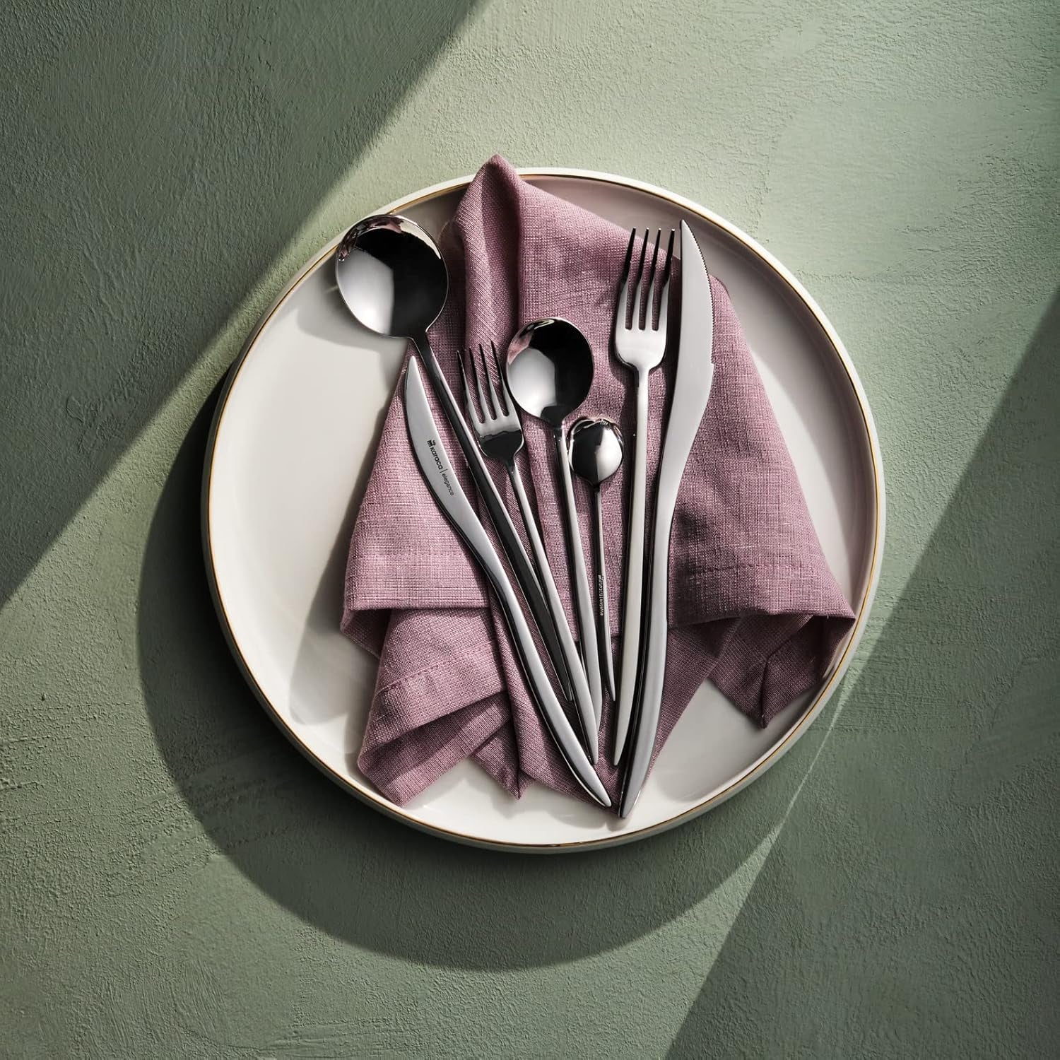 Karaca Amour, 84er Besteckset für 12 Personen Kitchen Naty Shop