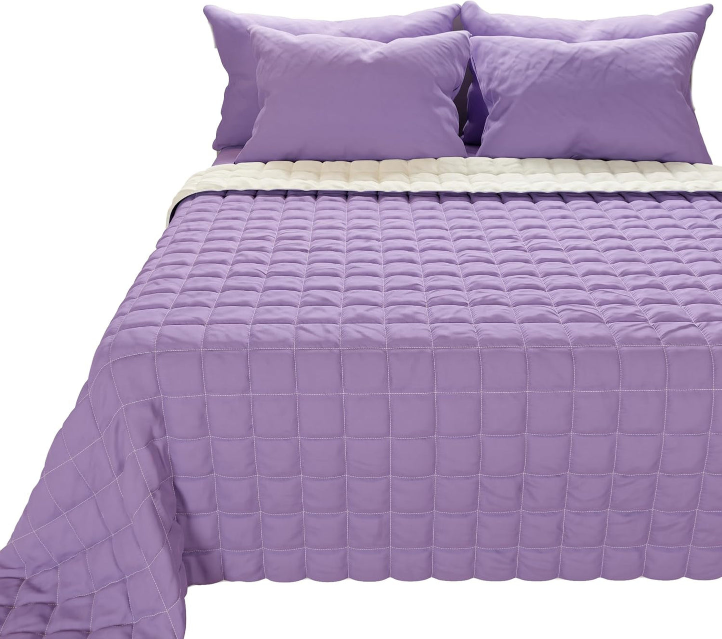 PETTI Artigiani Italiani – Einzelbettbezug, doppelseitiger Bezug, Federbezug, Mitternachtsblau, Weiß, 100 % Made in Italy. Steppdecken und Steppdecken Naty Shop Rosa Bettgröße 180 (260 x 270 cm)