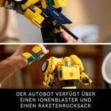 LEGO Icons Transformers Bumblebee, Roboter-Actionfigur zum Sammeln für Erwachsene, Filmbauset für Science-Fiction-Fans, kann in ein Auto verwandelt werden, Abenteuerspielzeug 10338 Bausätze Besuchen Sie den LEGO-Store