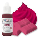 Sugarflair Colourflex Fuchsia Lebensmittelfarbe auf Ölbasis, hochkonzentrierte flüssige Lebensmittelfarbe, Lebensmittelfarbe für Buttercreme, Schokolade, Teig, Fondant, Zuckerguss und mehr – 15 ml