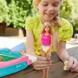 Barbie-Schnellboot-Set, Barbie-Puppe mit blonden Haaren, rosa Schwimmweste, Boot, Welpe, Zubehör, Geschenke für 3+, Grg30 Naty Shop Dolls
